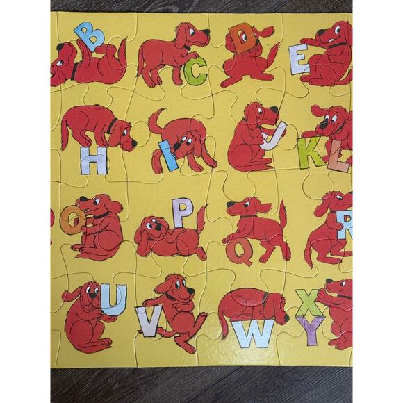 Clifford The Big Red Dog Giant Floor Puzzles 2 ABC's Favorite Toys 1992 Vintage - Picture 7 of 12